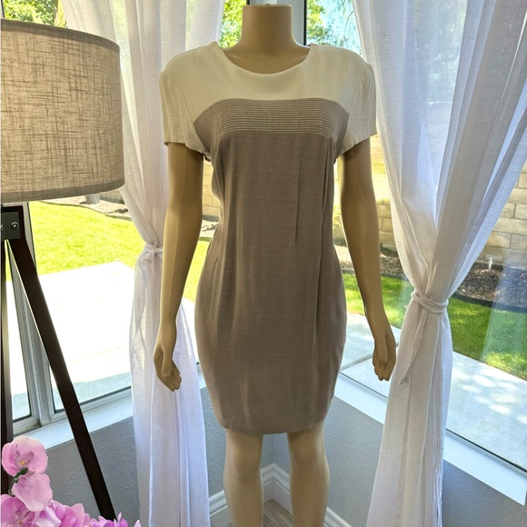 Vintage Betsy’s Things Petite Shift Dress Size 16  Short Sleeve Back Zip - Picture 1 of 9